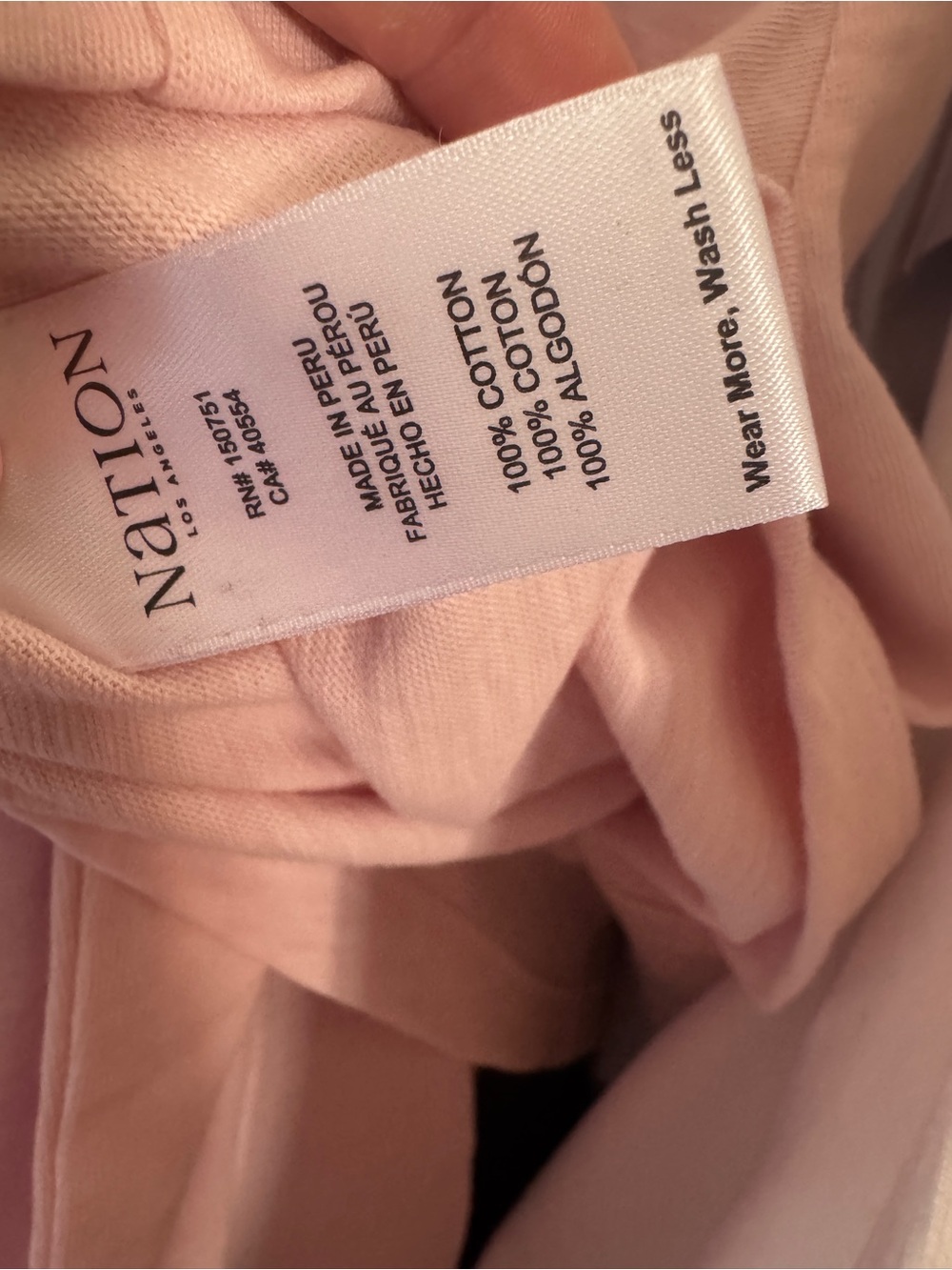 Nation LTD Rochelle Boatneck Tee Blush Snap Shoulder Top M NWT - Picture 8 of 12